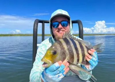 sheepshead caught in Hopedale marsh