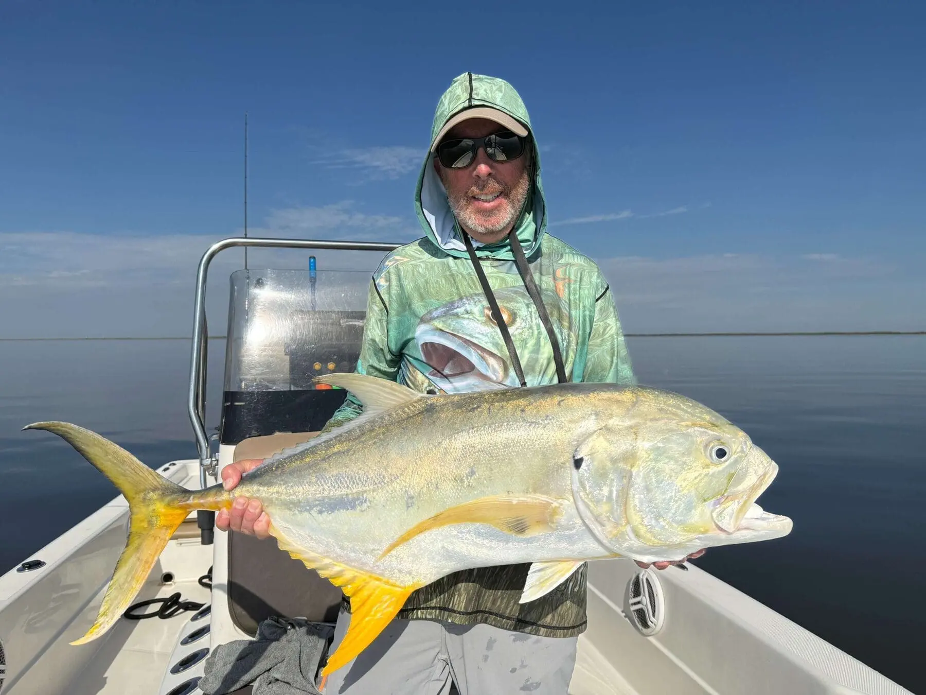 Big jack crevelle caught in Hopedale near New Orleans