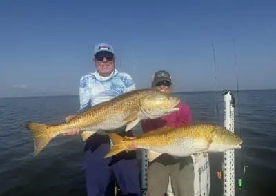 Redfish caught on inshore charter near new orleans