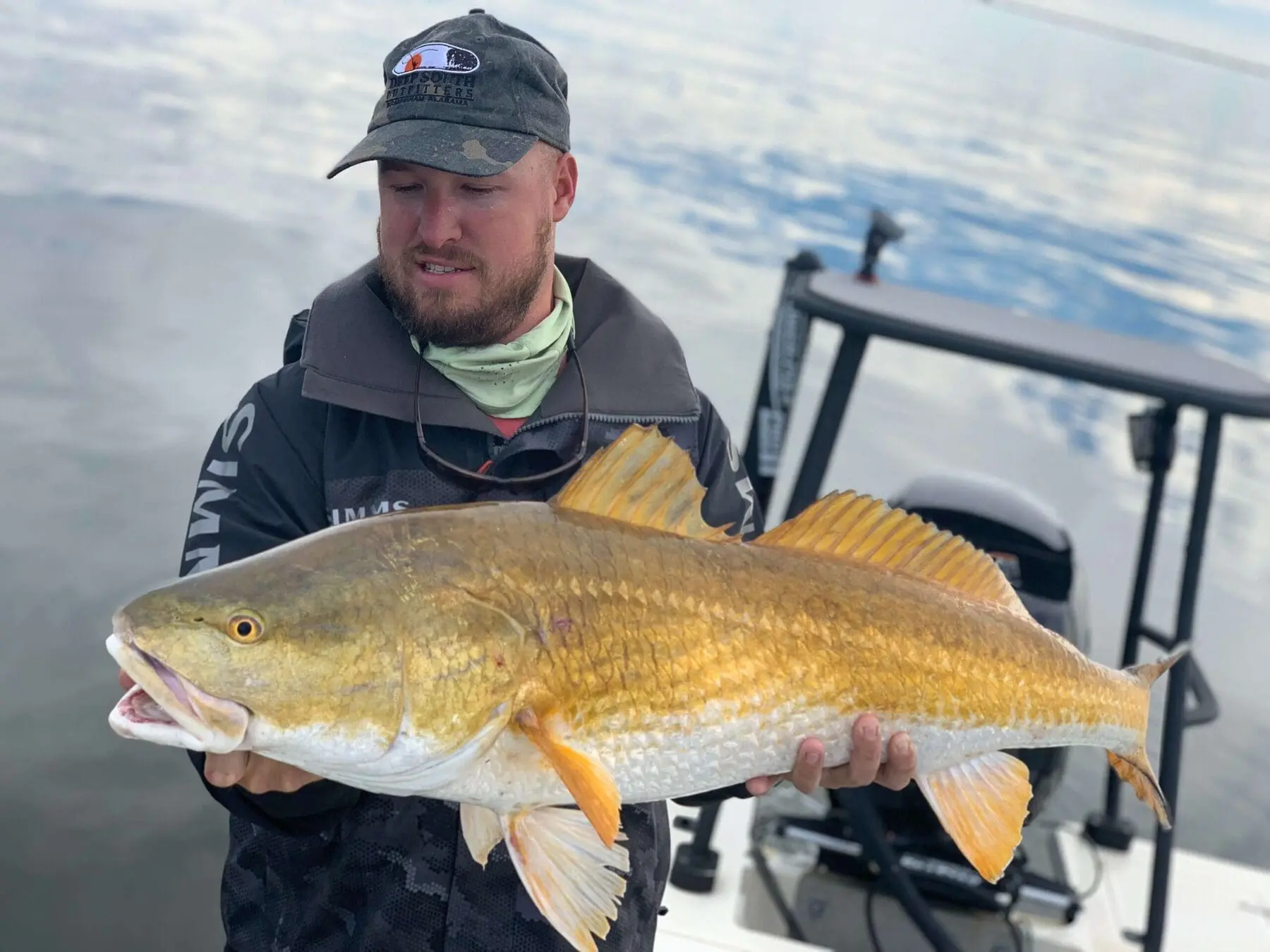 Bull redfish caught near Hopedale Louisiana fishing charter