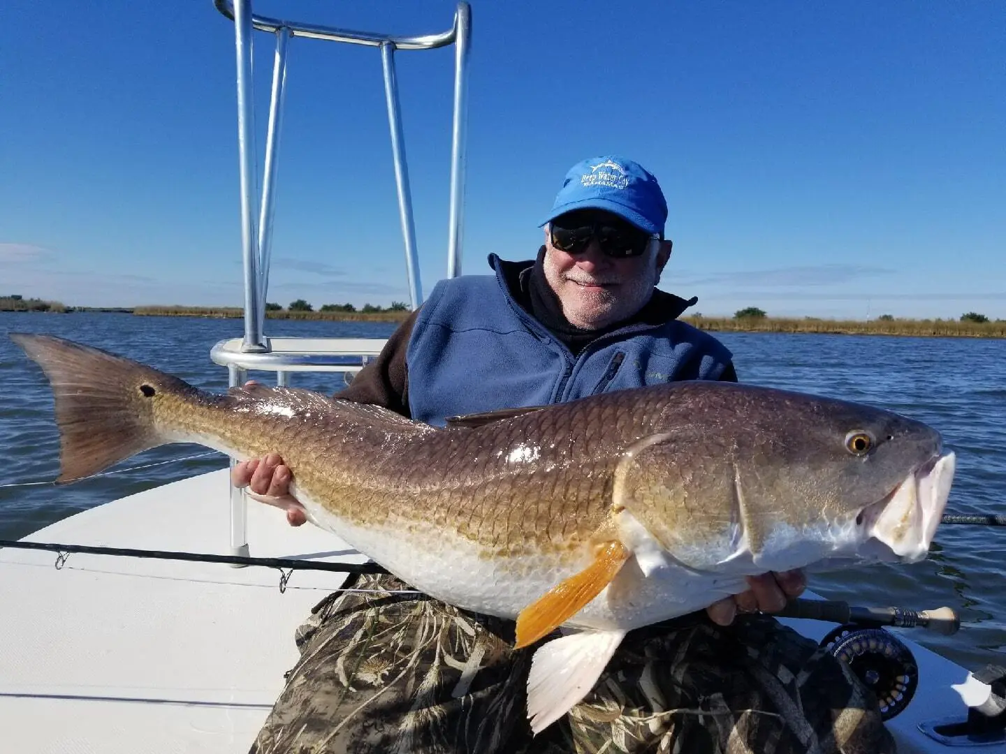 Bull redfish caught on Hopedale