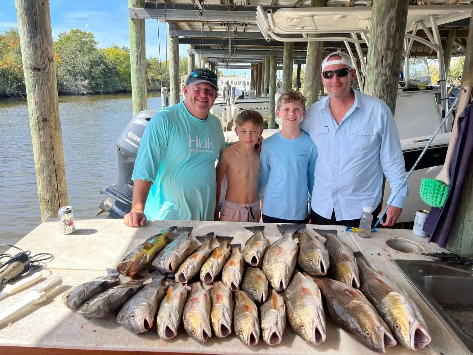 Successful fishing trip with Louisiana Fishing Guide Service