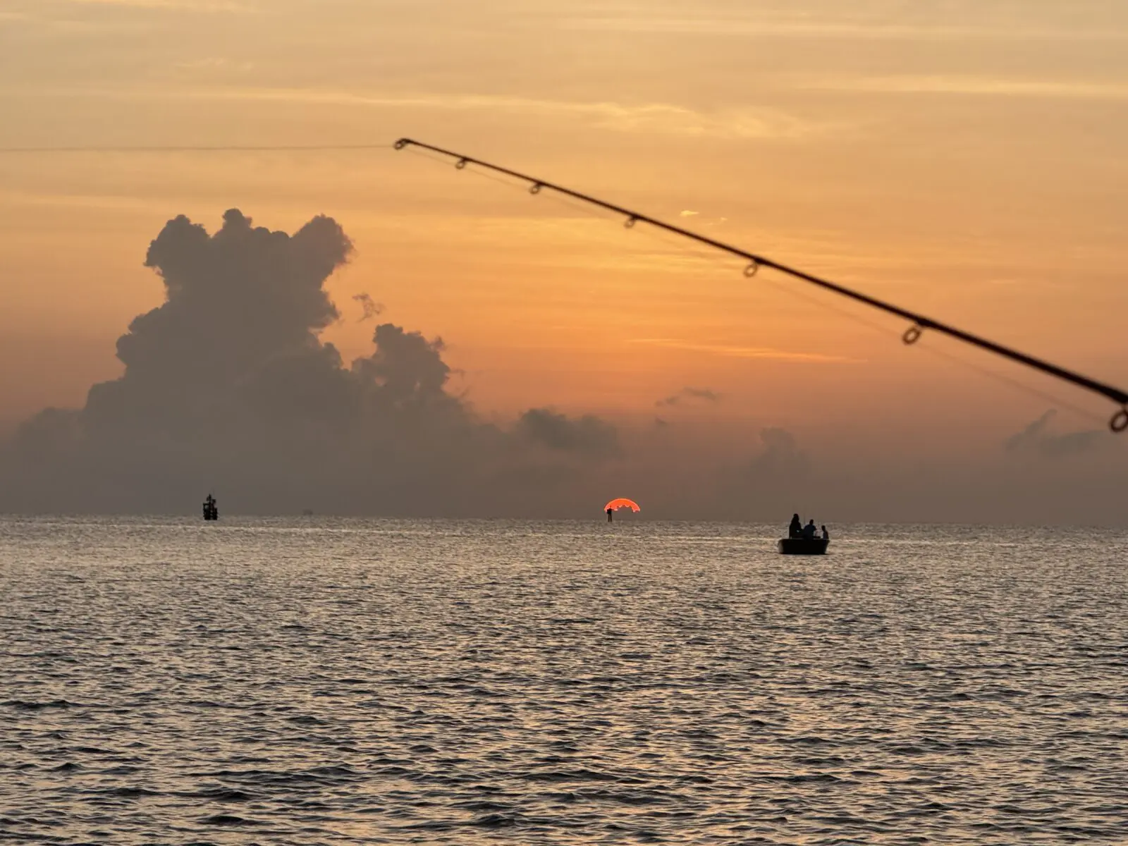 sunrise from the boat in Hopedale marsh
